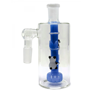 5.1" 14mm 90 Bamboo-Loving Pandas Design Perc Ash Catcher - Assorted [WSG1747]
